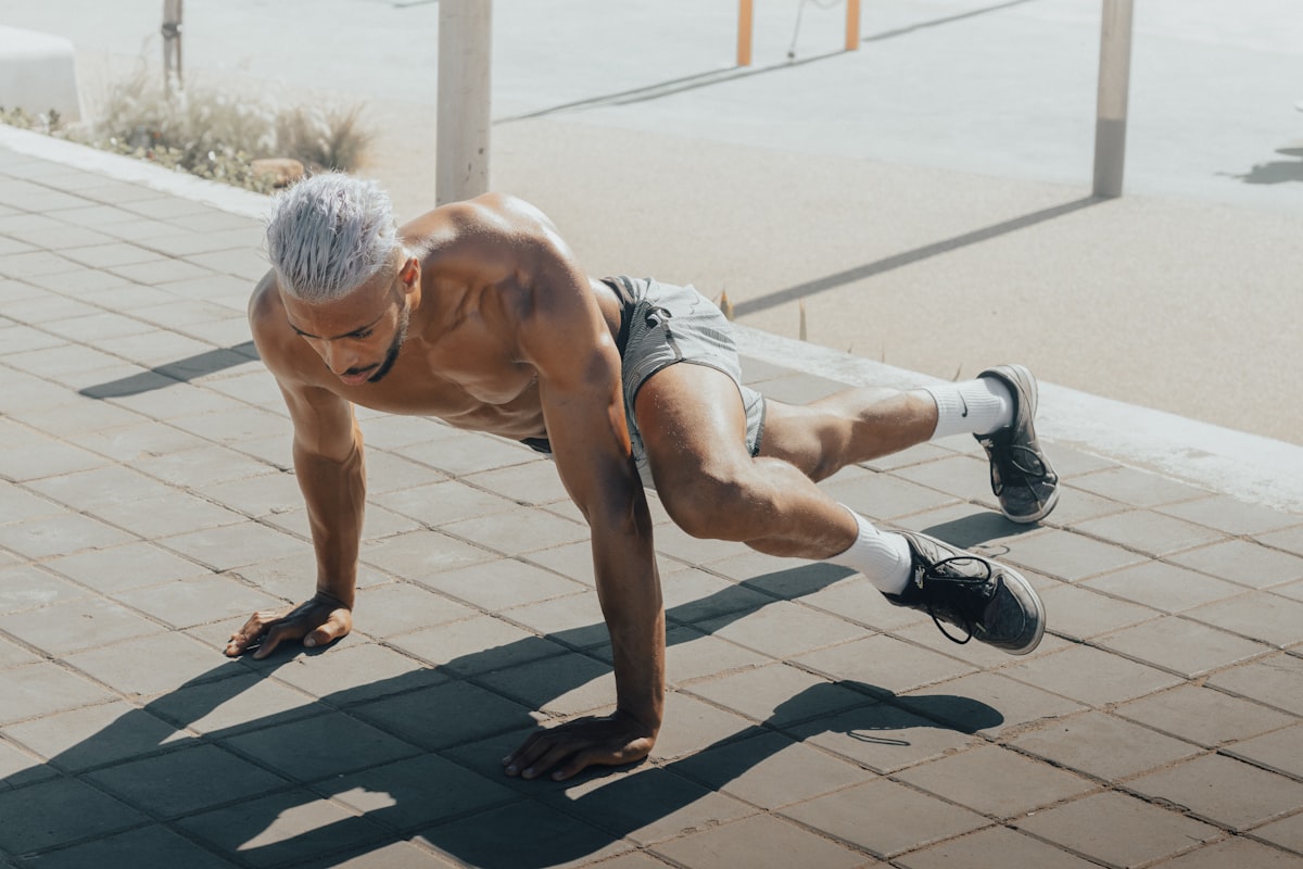 Man demonstrating energy and vitality